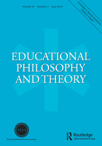 Cover image for Educational Philosophy and Theory, Volume 51, Issue 8, 2019