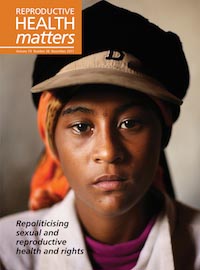 Cover image for Sexual and Reproductive Health Matters, Volume 19, Issue 38, 2011