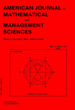 Cover image for American Journal of Mathematical and Management Sciences, Volume 13, Issue 1-2, 1993