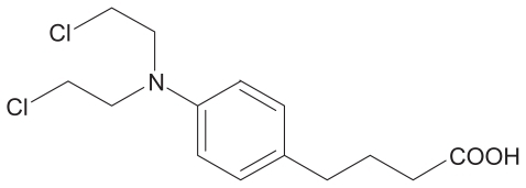 Figure 1 Chemical structure of chlorambucil.