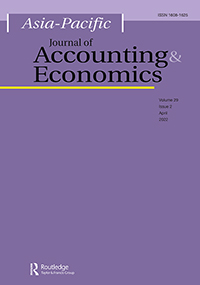 Cover image for Asia-Pacific Journal of Accounting & Economics, Volume 29, Issue 2, 2022