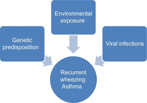 Figure 2 Complex etiology of recurrent wheezing and asthma.