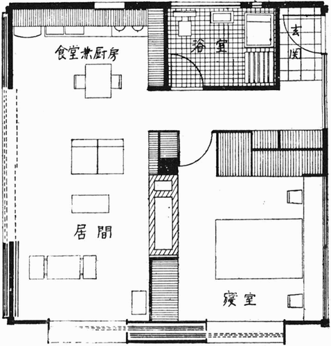 Figure 3. ‘Completed Plan’.Source: Banshoya, “Seihokei no Ie,” 18–22.