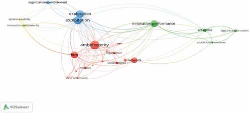Figure 8. Network mapping of the literature about Ambidexterity in Indonesian SMEs.