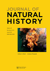 Cover image for Journal of Natural History, Volume 52, Issue 23-24, 2018