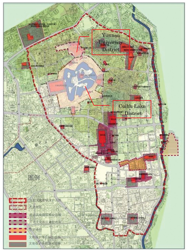 Figure 31. Protected area of French Inspired buildings.