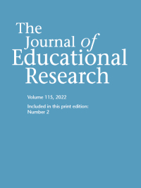 Cover image for The Journal of Educational Research, Volume 115, Issue 2, 2022