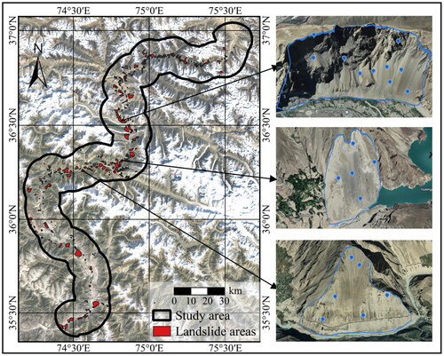 Figure 3. Landslide areas.