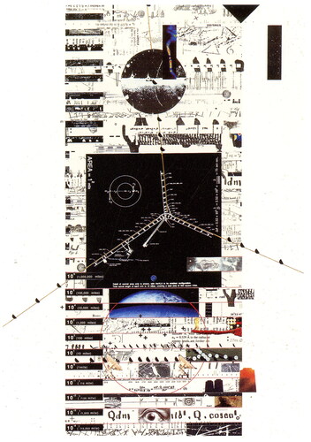 Figure 6. James Corner and Alex MacLean’s mapping of the Very Large Array Radio Telescope in Magdalena, New Mexico, US, connects the physical landscape with a sense of the cosmic order in a self-similar hierarchical structure (Corner & MacLean, Citation1996, p. 171).