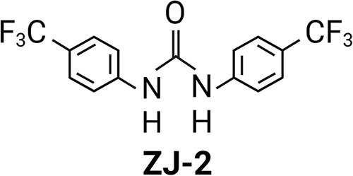 Figure 1 Schematic chemical structure formula of diarylurea ZJ-2.