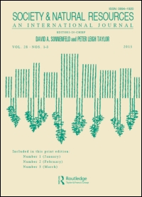 Cover image for Society & Natural Resources, Volume 14, Issue 10, 2001