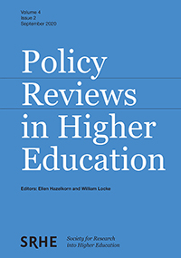 Cover image for Policy Reviews in Higher Education, Volume 4, Issue 2, 2020