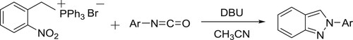 Scheme 109. Synthesis of 2-aryl-2H-indazoles.