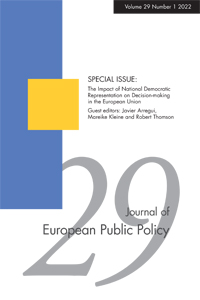 Cover image for Journal of European Public Policy, Volume 29, Issue 1, 2022