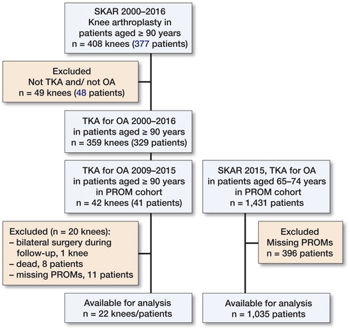 Figure 1. Flow diagram on the selection of patients.