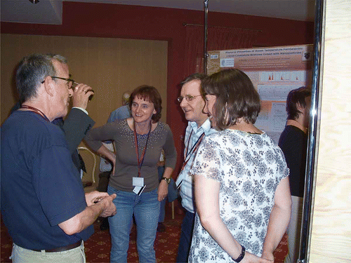 Figure 2. Discussions at one of the well attended poster sessions of the conference.