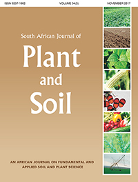 Cover image for South African Journal of Plant and Soil, Volume 34, Issue 5, 2017