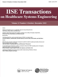 Cover image for IISE Transactions on Healthcare Systems Engineering, Volume 12, Issue 4, 2022