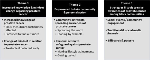 Figure 1. Overview of themes & subthemes.