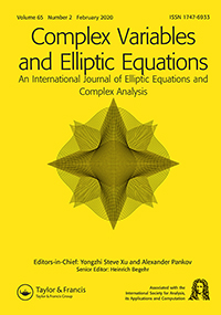 Cover image for Complex Variables and Elliptic Equations, Volume 65, Issue 2, 2020