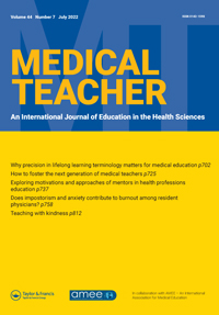 Cover image for Medical Teacher, Volume 44, Issue 7, 2022