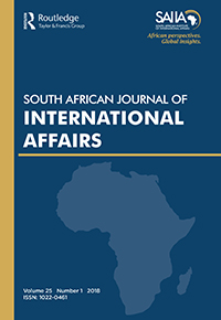 Cover image for South African Journal of International Affairs, Volume 25, Issue 1, 2018