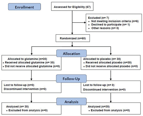 Figure 1. CONSORT flowchart of the studied groups.