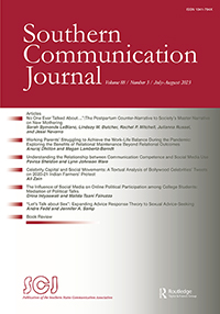 Cover image for Southern Communication Journal, Volume 88, Issue 3, 2023