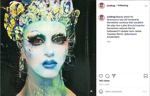 Image 2. Screenshot of Zizi on Instagram, taken by the author.