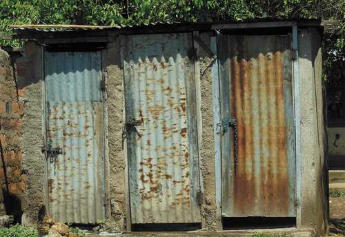 Figure 3. An example of pit latrines in Kisumu’s low-income settlements. Photo credits: Author’s own.