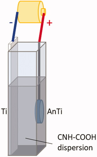 Figure 1. Schematic representation of the electrodeposition process.