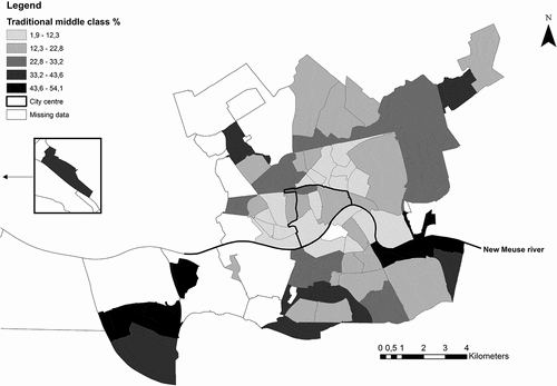 Figure 2a. (a) Traditional middle class in Rotterdam, 2008