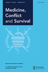 Cover image for Medicine, Conflict and Survival, Volume 35, Issue 3, 2019