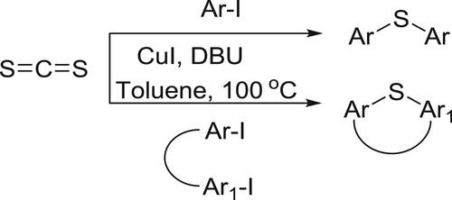 Scheme 29. Synthesis of diaryl thioethers and S-cycles.