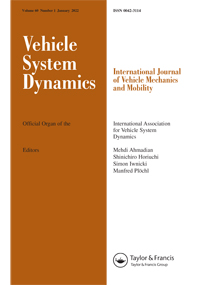 Cover image for Vehicle System Dynamics, Volume 60, Issue 1, 2022