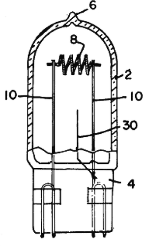 Figure 28. Tungsten halogen lamp patent no. US 3829729.