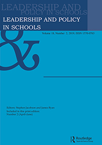 Cover image for Leadership and Policy in Schools, Volume 18, Issue 2, 2019
