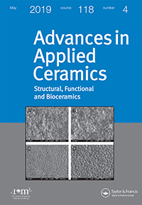 Cover image for Advances in Applied Ceramics, Volume 118, Issue 4, 2019