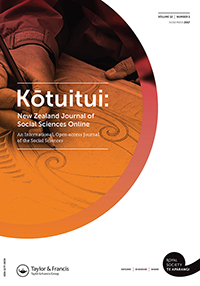 Cover image for Kōtuitui: New Zealand Journal of Social Sciences Online, Volume 12, Issue 2, 2017