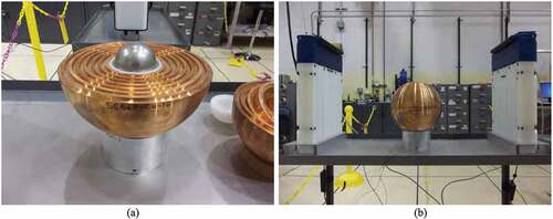 Fig. 11. The SCRαP experiment. (a) Partial assembly. (b) Assembled configuration with NoMAD detectors