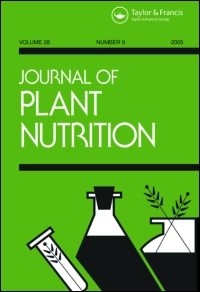 Cover image for Journal of Plant Nutrition, Volume 31, Issue 1, 2007
