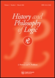 Cover image for History and Philosophy of Logic, Volume 3, Issue 1, 1982
