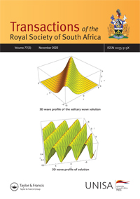 Cover image for Transactions of the Royal Society of South Africa, Volume 77, Issue 3, 2022