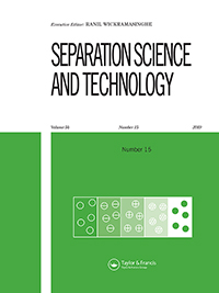 Cover image for Separation Science and Technology, Volume 54, Issue 15, 2019