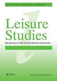Cover image for Leisure Studies, Volume 41, Issue 6, 2022