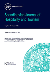 Cover image for Scandinavian Journal of Hospitality and Tourism, Volume 20, Issue 3, 2020