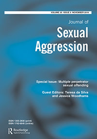 Cover image for Journal of Sexual Aggression, Volume 25, Issue 3, 2019