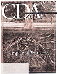 Cover image for Journal of the California Dental Association, Volume 33, Issue 4, 2005