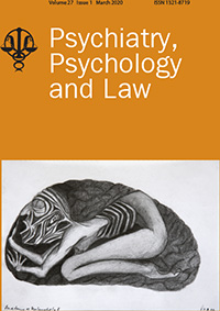 Cover image for Psychiatry, Psychology and Law, Volume 27, Issue 1, 2020