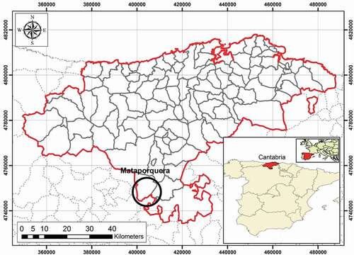 Figure 5. Location of Mataporquera (Cantabria, Spain).